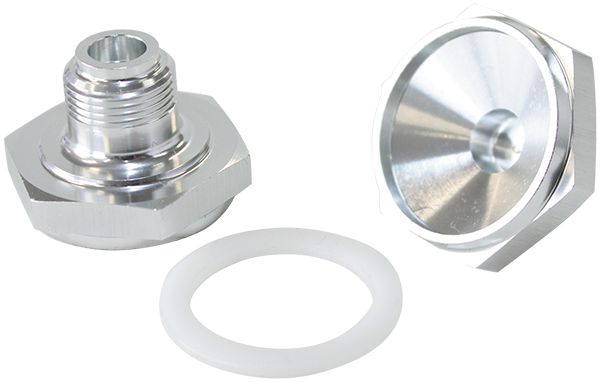 Power Valve Blank Plug  Silver finish
