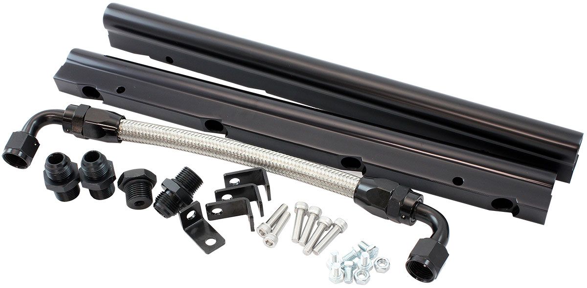 GM LS Fuel Rail Kit for Cathedral Port CarburettorHi Rise Single Plane EFI Intake Manifold  Suits AF6050-5001 and AF6250-5001 Intake Manifolds ONLY