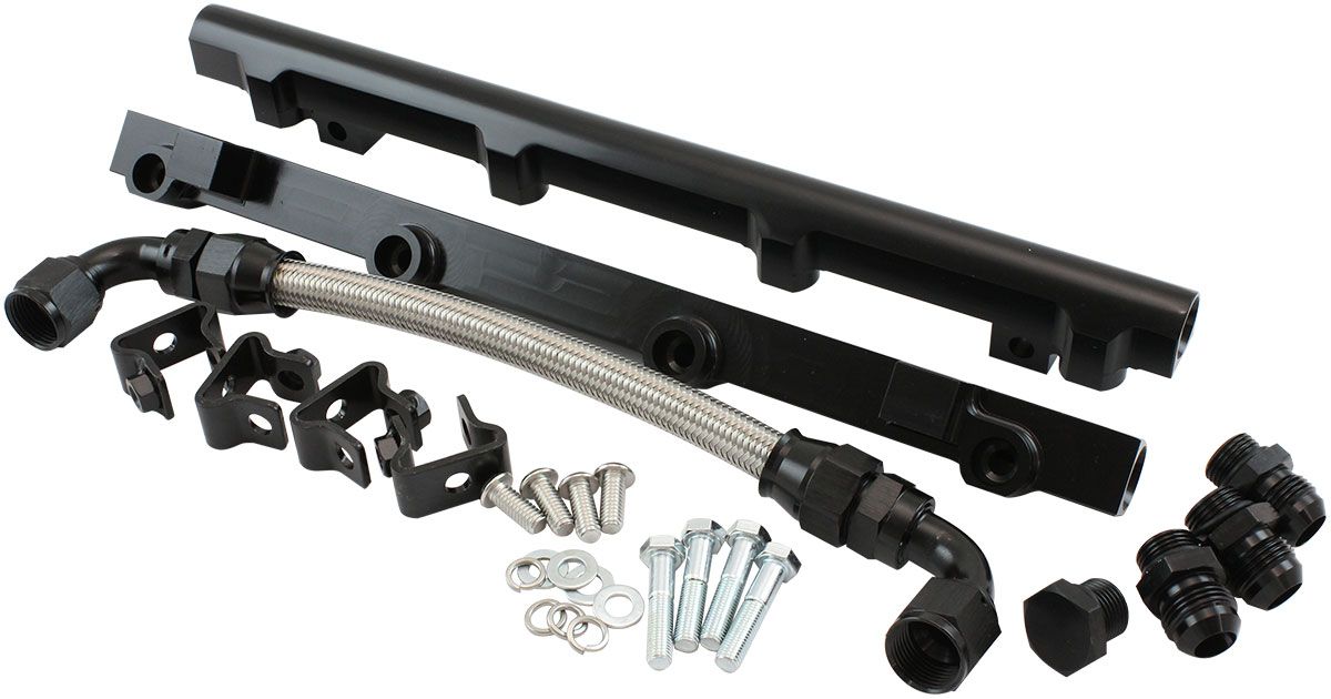 GM LS Fuel Rail Kit for Modular Intake Manifolds  Suitsall Low Rise Modular Intake Manifolds