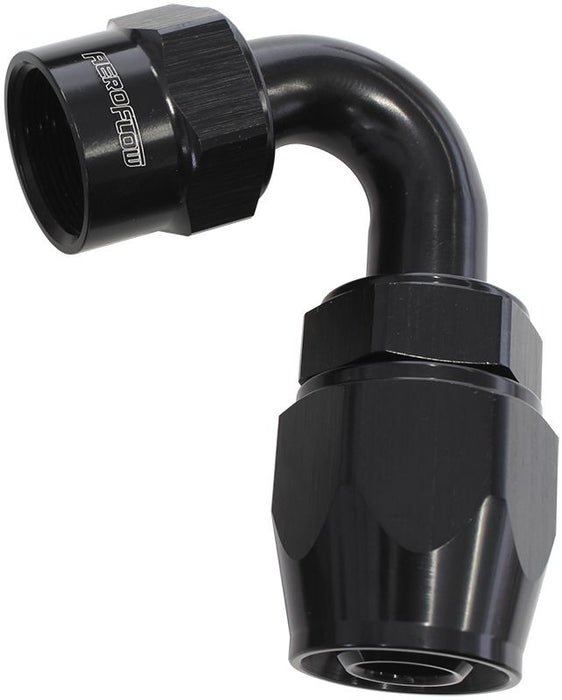 Kryptalon® Series Lightweight One Piece Swivel 120° Hose End -10AN  Black Finish. Suits Kryptalon® Series Hose