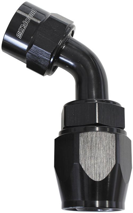 Kryptalon® Series Lightweight One Piece Swivel 60° Hose End -8AN Black Finish. Suits Kryptalon® Series Hose
