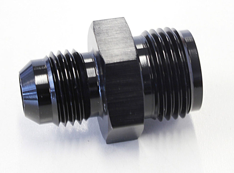 Inverted Seat Adapter 11/16"-18 to -6AN  Black Finish