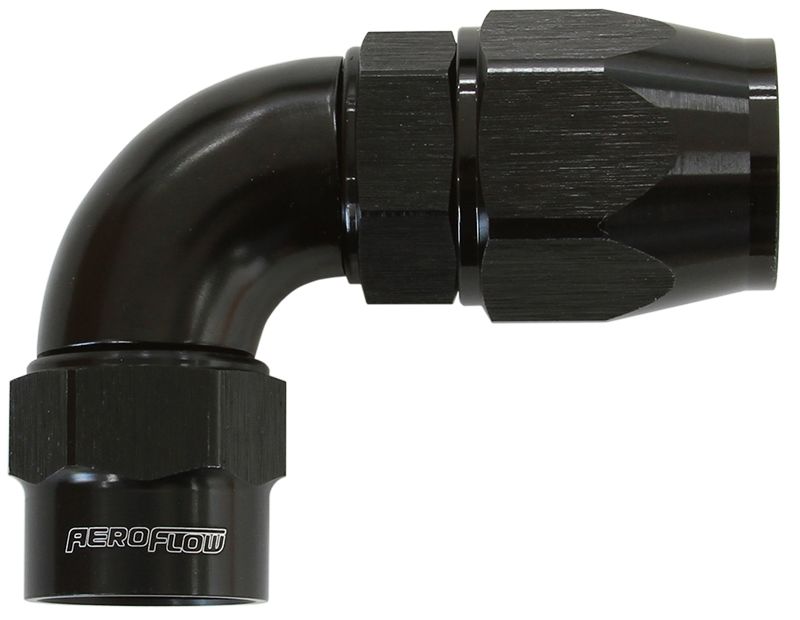 Kryptalon® Series Heavy Duty One Piece Swivel 90° Hose End -8AN Black Finish. Suits Kryptalon® Series Hose