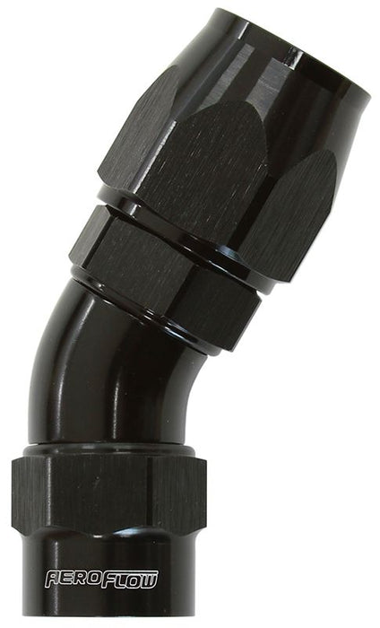 Kryptalon® Series Heavy Duty One Piece Swivel 30° Hose End -6AN Black Finish. Suits Kryptalon® Series Hose
