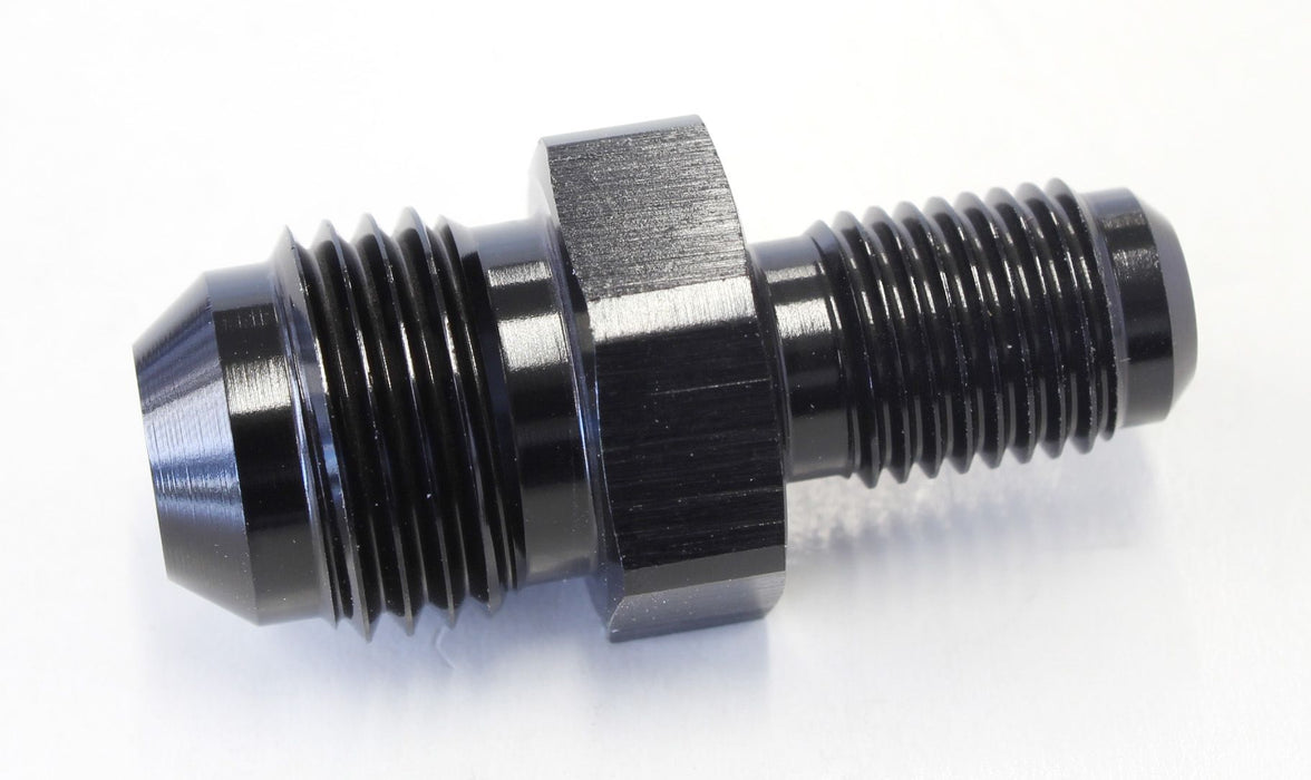 Inverted Seat Adapter 3/8"-24 to -6AN  Black Finish