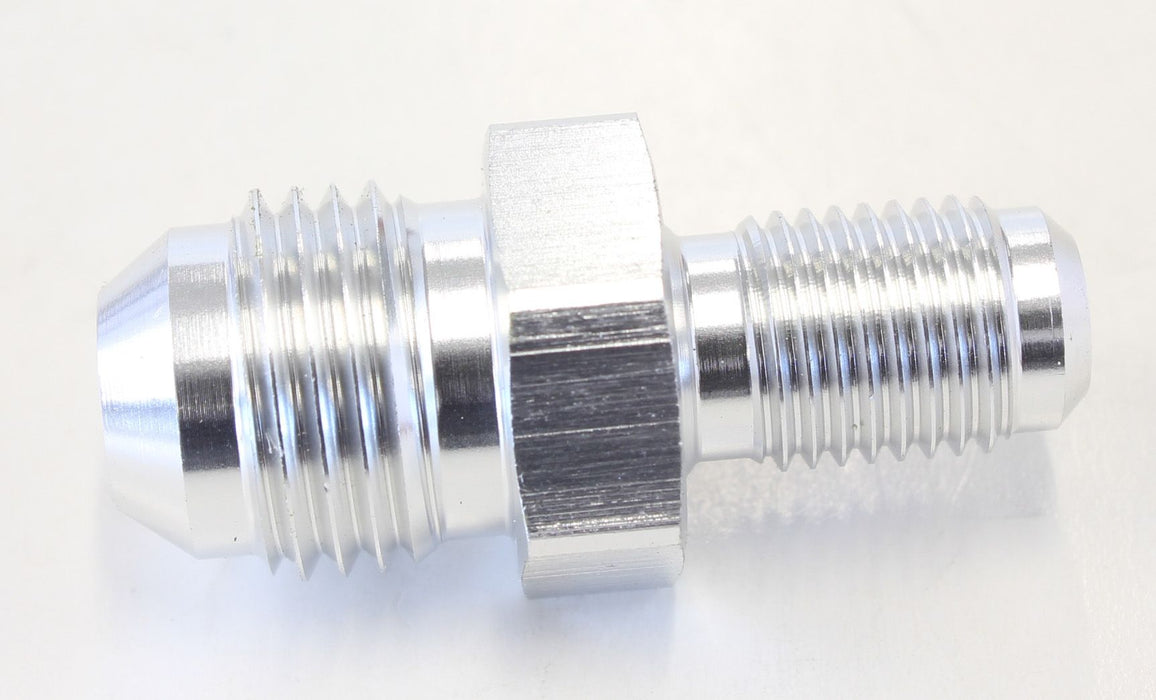 Inverted Seat Adapter 3/8"-24 to -6AN  Silver Finish