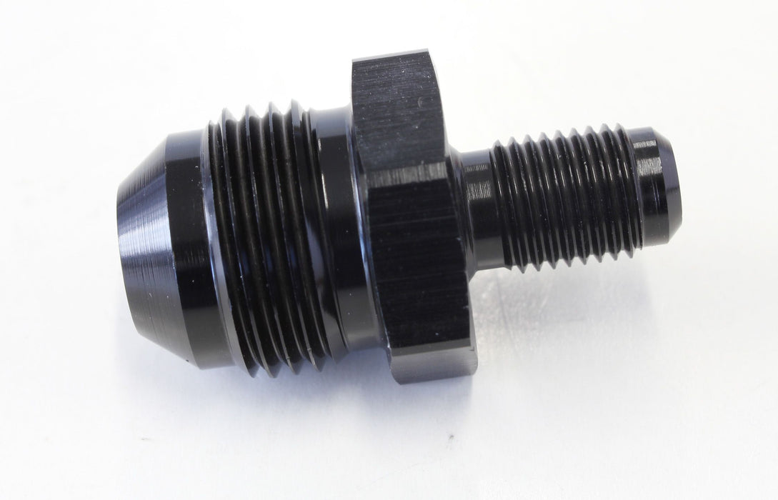 Inverted Seat Adapter 3/8"-24 to -8AN  Black Finish