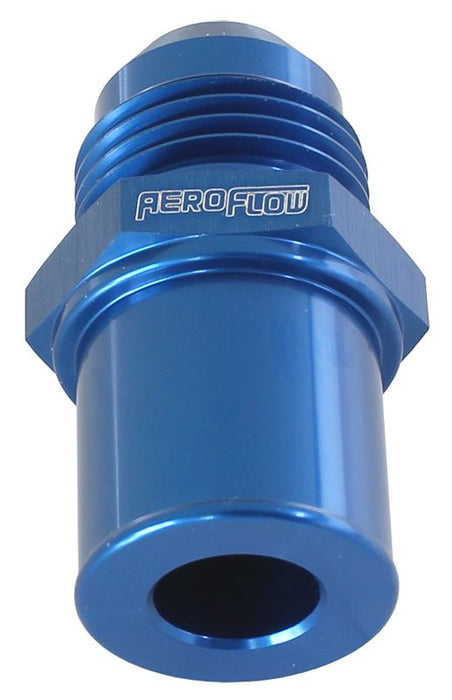 Press In Rear Valve Cover Breather Adapter -8AN Blue (19mm O.D)  Suit BA-FG Ford Falcon