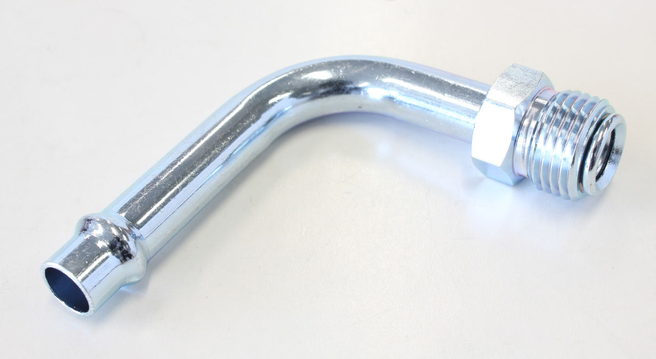 90° Holley / Stromberg Inlet Fitting  5/8" -18 Thread to 3/8" Barb