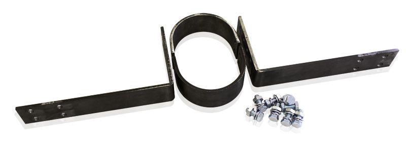 Heavy Duty Tail shaft Loop  1/4" 6.35mm thickness, 2" 50.8mm width, Zinc Silver plated finish