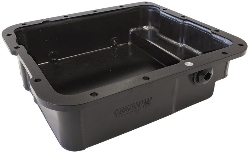 3-1/2" (90mm) Deep Fabricated Transmission Pan including Filter Extension   Black Finish. Suit GM 4L60 & 4L60E