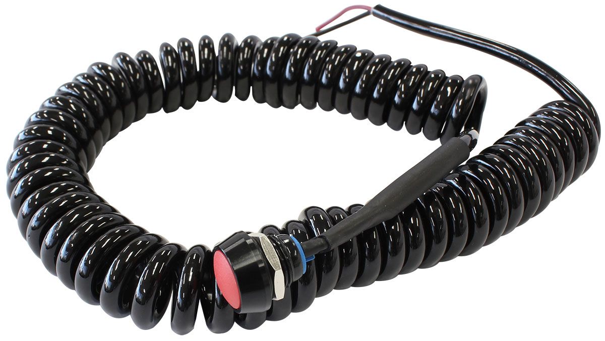 Bang Shift Momentary Button Spiral Cord  Red Momentary Button to Activate Accessories