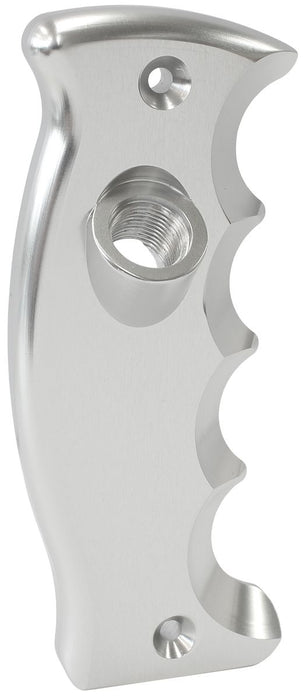 Pistol Grip Drivers Side Button Plate  Silver Finish
