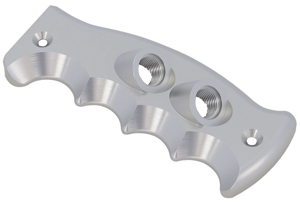 Aeroflow Pistol Grip Drivers Side Dual Button Plate, Silver Suit Pistol and Attack Bang Shift Shifters