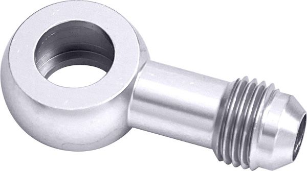 Alloy AN Banjo Fitting 14mm to -4AN  Silver Finish
