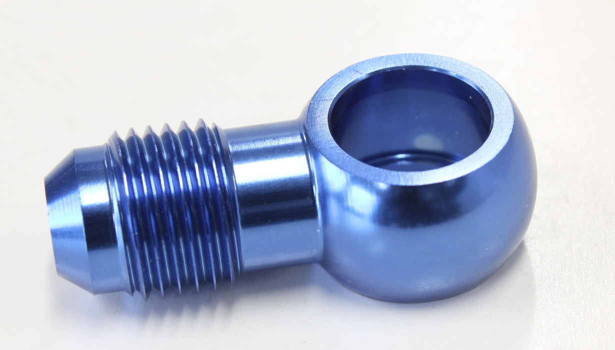 Alloy AN Banjo Fitting 1/2" to -6AN   Blue Finish