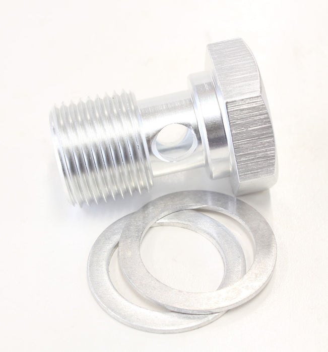 Alloy Banjo Bolt 5/8" x 20  Silver Finish