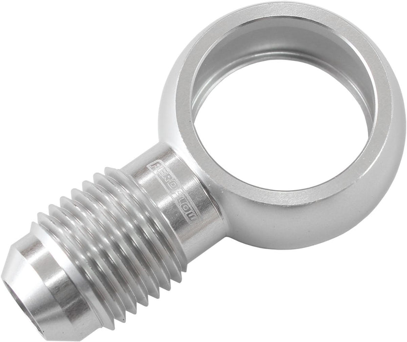 18mm to -6AN Alloy Banjo Fitting  Silver Finish