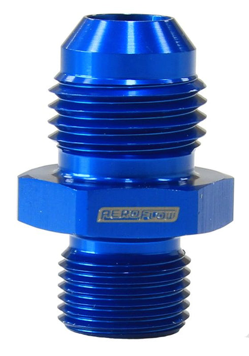 Metric to Male Flare Adapter M12 x 1.0mm to -6AN  Blue Finish