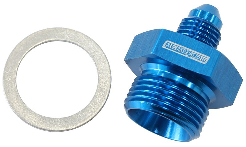 Wilwood Master Cylinder Adapter - Blue  11/16" -20 washer seal to -3AN