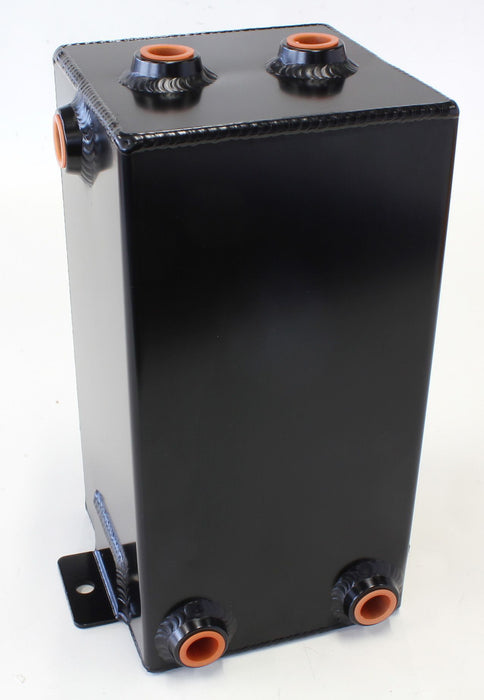 Aeroflow 4 Liter Universal Fabricated Alloy Tank - Black Finish 5" Length x 5" Width x 10.5" Height