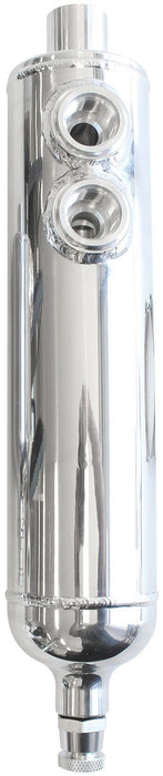 1.25L Universal Breather Tank - Polished Finish  16-3/8" Height x 3-1/8" Diameter, 2 x -12 ORB Ports