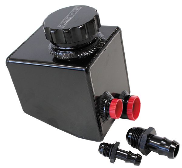 Fabricated Aluminium Power Steering Reservoir - Black Finish  Suit Holden Commodore VT-VE (Most V6 and all LS V8)
