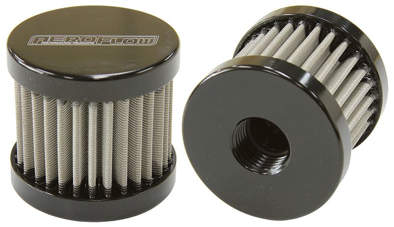 Stainless Steel Billet Breather with -6AN Female Thread  Black Finish