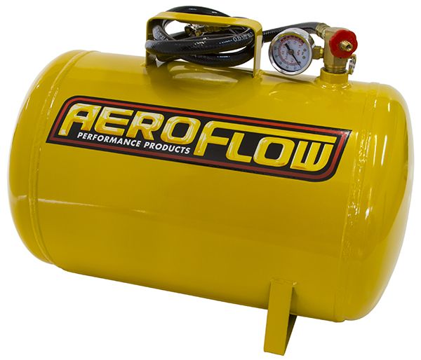 5 Gallon Steel Portable Air Tank - Yellow (125 PSI Max)  Tank Dimensions: 15-3/4" (400mm) x 11-13/16" (300mm)