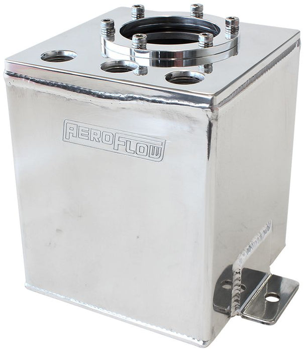 Single EFI Pump Surge Tank - Polished  Use With AF49-1014 Fuel