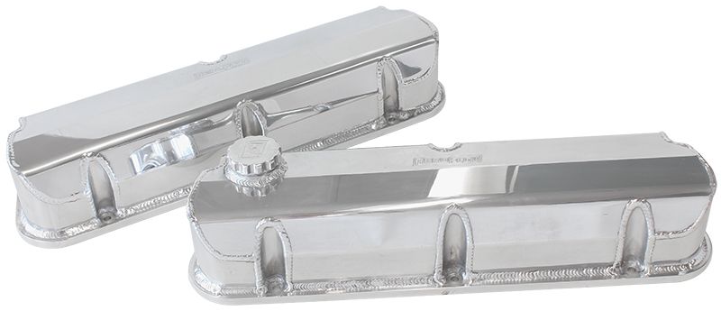 Ford Windsor 289-351 Fabricated Billet Valve Covers Polished Finish. Sold as a Pair