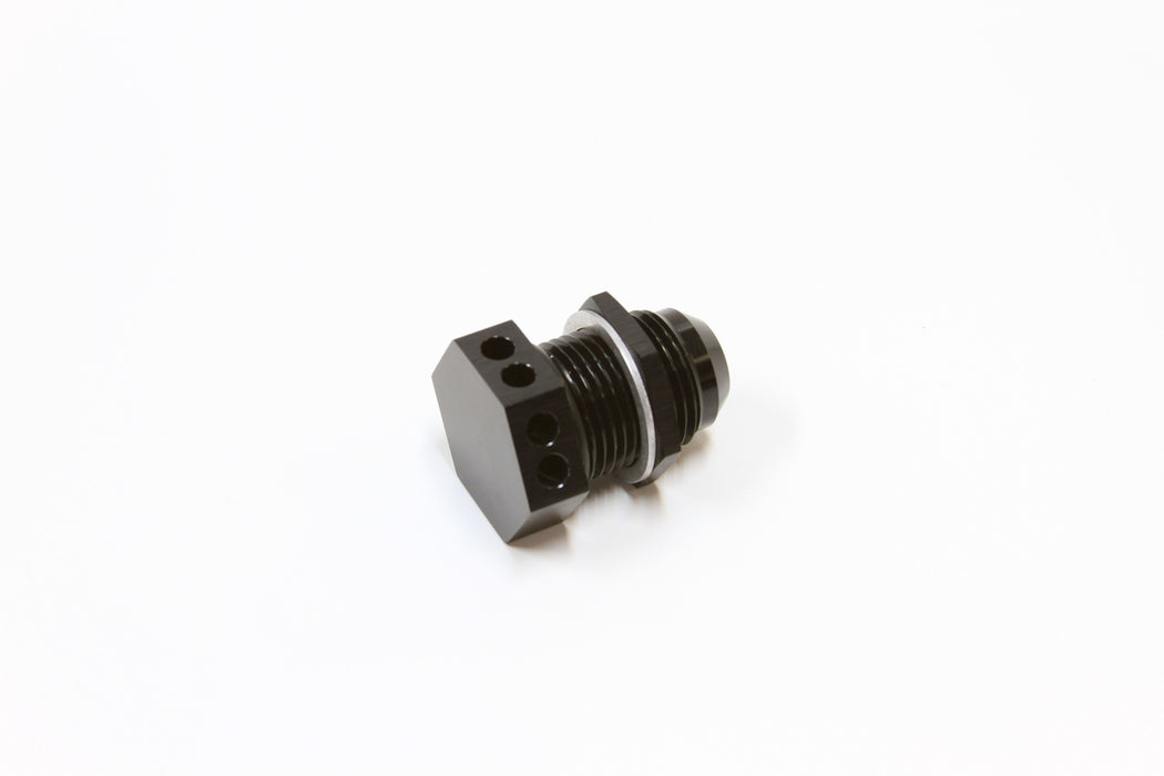 Bolt In Breather Bulkhead -10  Black Finish