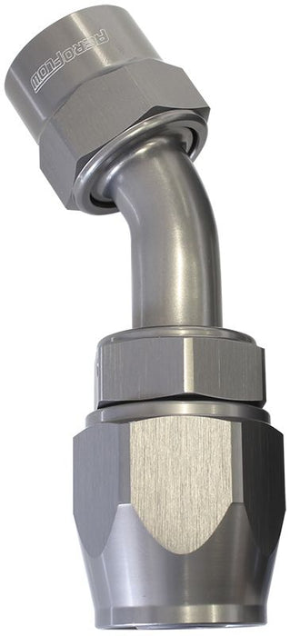 Kryptalon® Series Lightweight One Piece Swivel 45° Hose End -10AN  Titanium Finish. Suits Kryptalon® Series Hose