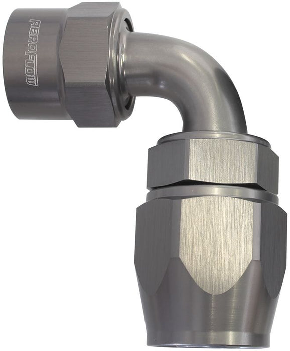 Kryptalon® Series Lightweight One Piece Swivel 90° Hose End -16AN  Titanium Finish. Suits Kryptalon® Series Hose