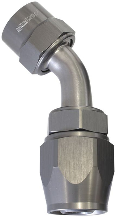 Kryptalon® Series Lightweight One Piece Swivel 30° Hose End -8AN Titanium Finish. Suits Kryptalon® Series Hose