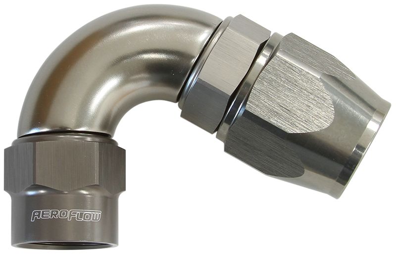 Kryptalon® Series Heavy Duty One Piece Swivel 120° Hose End -12AN  Titanium Finish. Suits Kryptalon® Series Hose
