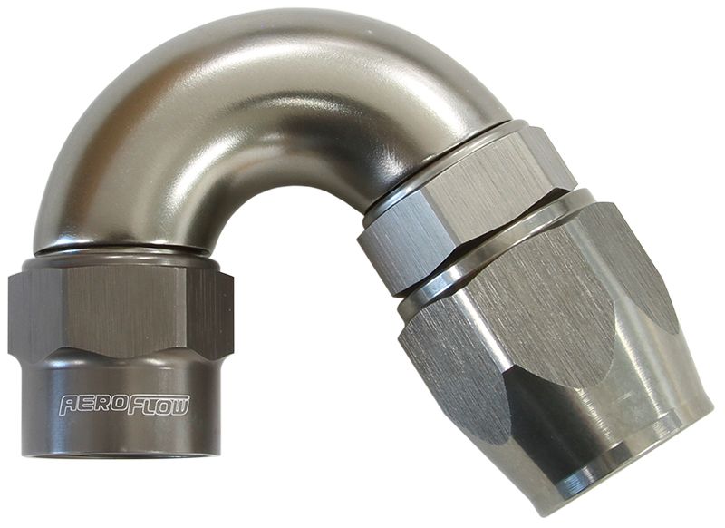 Kryptalon® Series Heavy Duty One Piece Swivel 150° Hose End -10AN  Titanium Finish. Suits Kryptalon® Series Hose