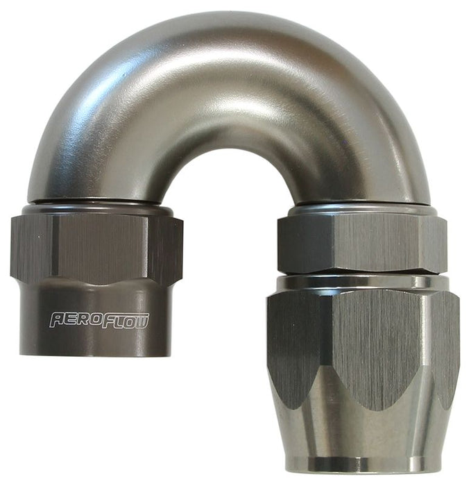 Kryptalon® Series Heavy Duty One Piece Swivel 180° Hose End -8AN  Titanium Finish. Suits Kryptalon® Series Hose
