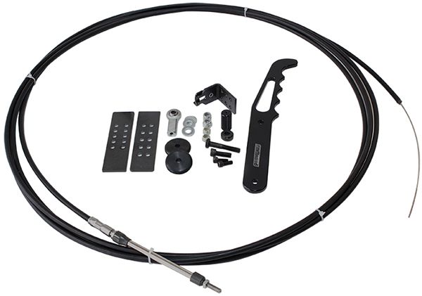 Parachute Release Cable Kit  Includes Black Handle & Black Accessories