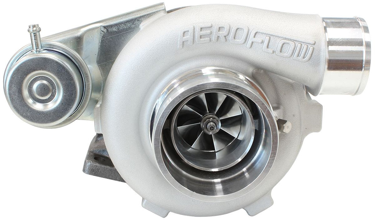 Aeroflow BOOSTED 4647 .86 Turbocharger 475HP, Natural Cast Finish Internal Wastegate, T25 / T28 Inlet Flange, 5-Bolt Exhaust Flange