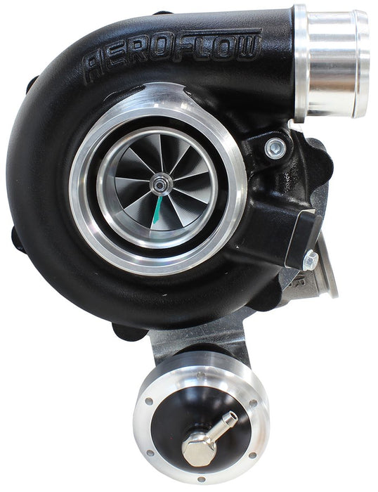 Aeroflow BOOSTED 4849 .72 Turbocharger 550HP, Hi Temp Black Finish Internal Wastegate, V-Band Inlet & Exhaust Flanges