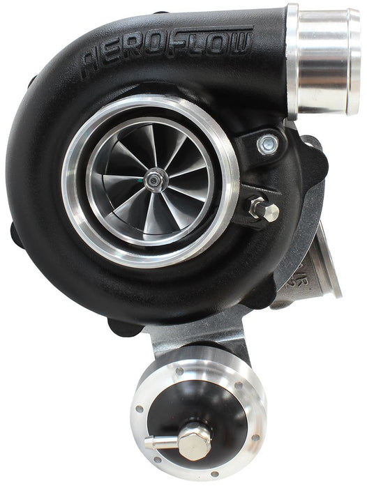 Aeroflow BOOSTED 5449 .72 Turbocharger 660HP, Hi Temp Black Finish Internal Wastegate, V-Band Inlet & Exhaust Flanges