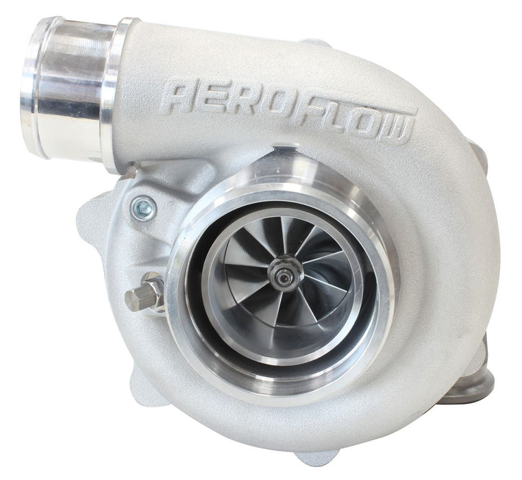 Aeroflow BOOSTED 4849 .72 Reverse Rotation Turbocharger 550HP, Natural Cast Finish External Wastegate, V-Band Inlet & Exhaust Flanges