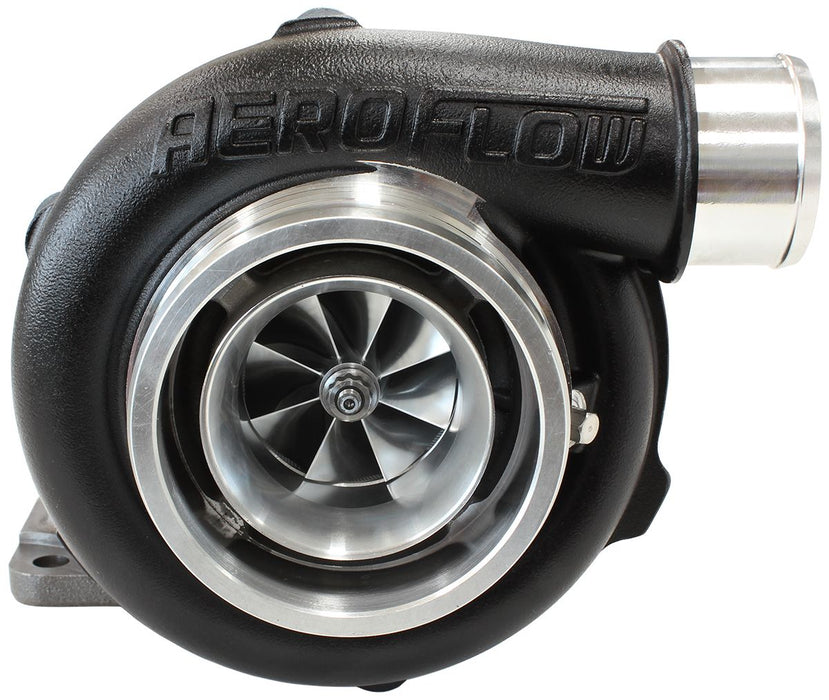 Aeroflow BOOSTED 5455 .82 Turbocharger 650HP, Hi Temp Black Finish External Wastegate, T3 Inlet Flange, V-Band Exhaust Flange