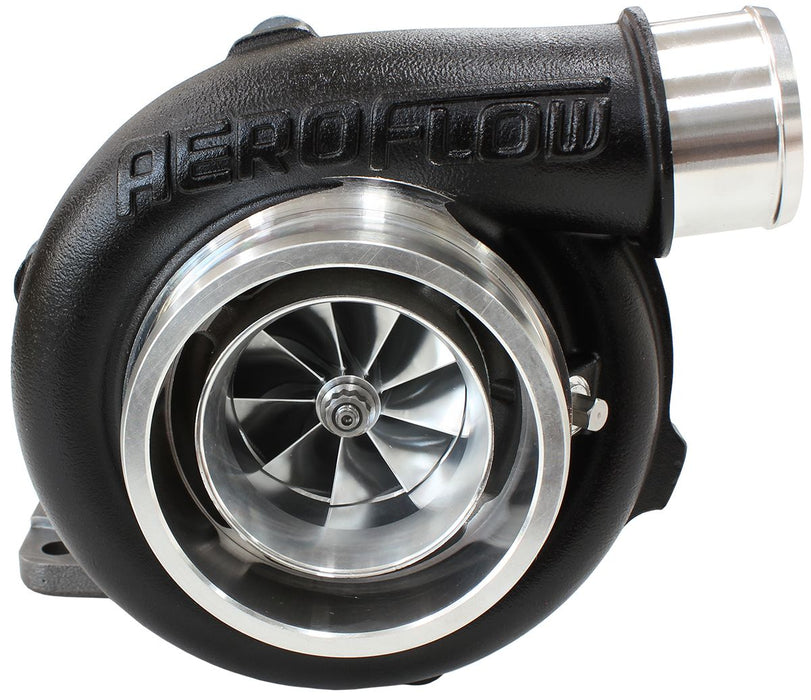 BOOSTED 5855 .82 Turbocharger 750HP, Hi Temp Black Finish  External Wastegate, T3 Inlet Flange, V-Band Exhaust Flange