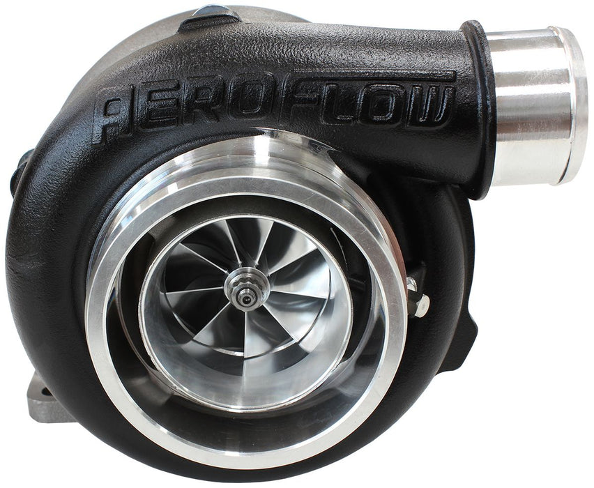 Aeroflow BOOSTED 5855 1.06 Turbocharger 750HP, Hi Temp Black Finish External Wastegate, T3 Inlet Flange, V-Band Exhaust Flange