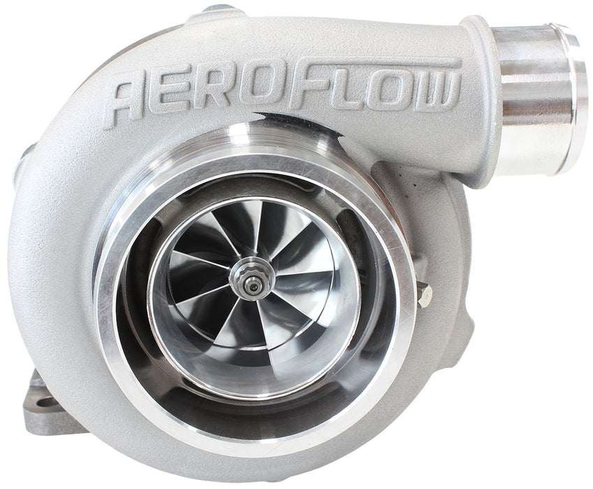 Aeroflow BOOSTED 5855 1.06 Turbocharger 750HP, Natural Cast Finish External Wastegate, T3 Inlet Flange, V-Band Exhaust Flange