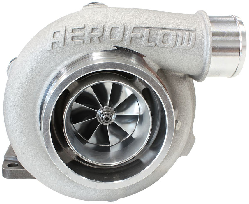 Aeroflow BOOSTED 5862 .63 Turbocharger 750HP, Natural Cast Finish External Wastegate, T3 Inlet Flange, V-Band Exhaust Flange