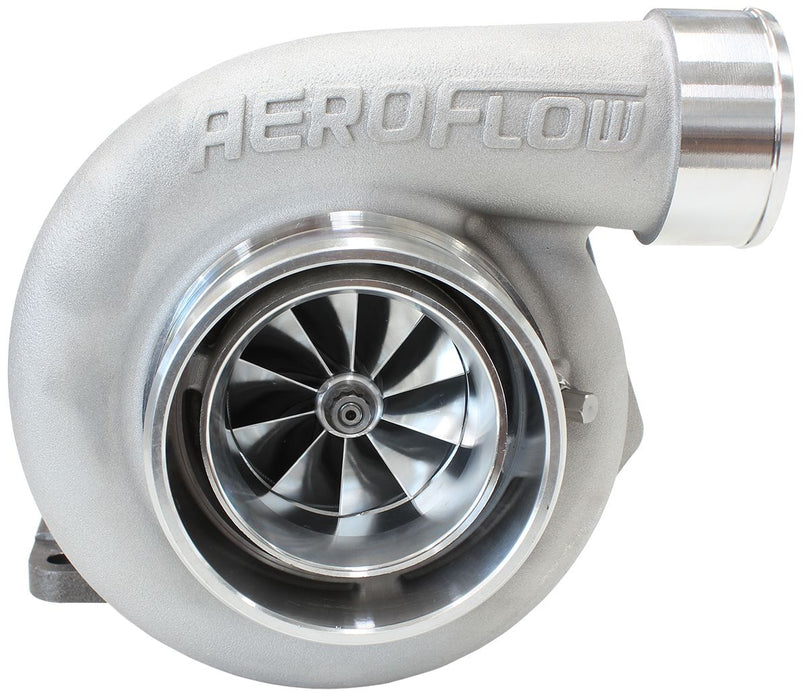 Aeroflow BOOSTED 6662 1.06 Turbocharger 900HP, Natural Cast Finish External Wastegate, T3 Inlet Flange, V-Band Exhaust Flange