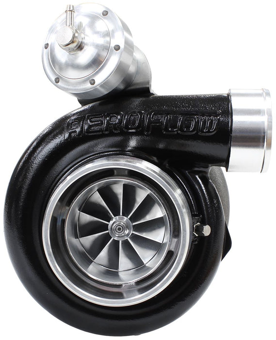 Aeroflow BOOSTED 6762 XR6 1.15 Turbocharger 1000HP, Hi Temp Black Finish Internal Wastegate, T3 Inlet Flange, BA-BF XR6 5-Bolt Exhaust Flange